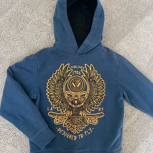 Boy’s Shaun White Cozy Blue Sweatshirt with Graphic Owl Design